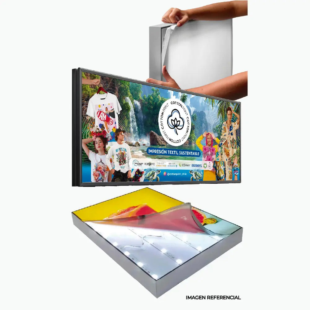 Caja De Luz Mural 80X200