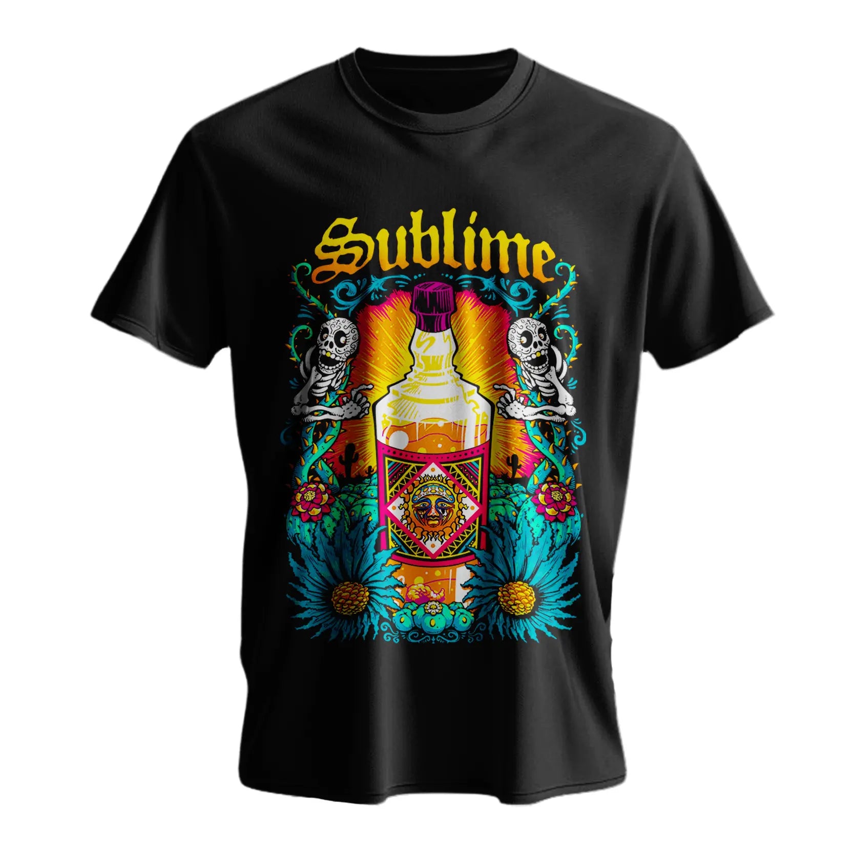 Polera Negra 100% Algodón Negra PN 14