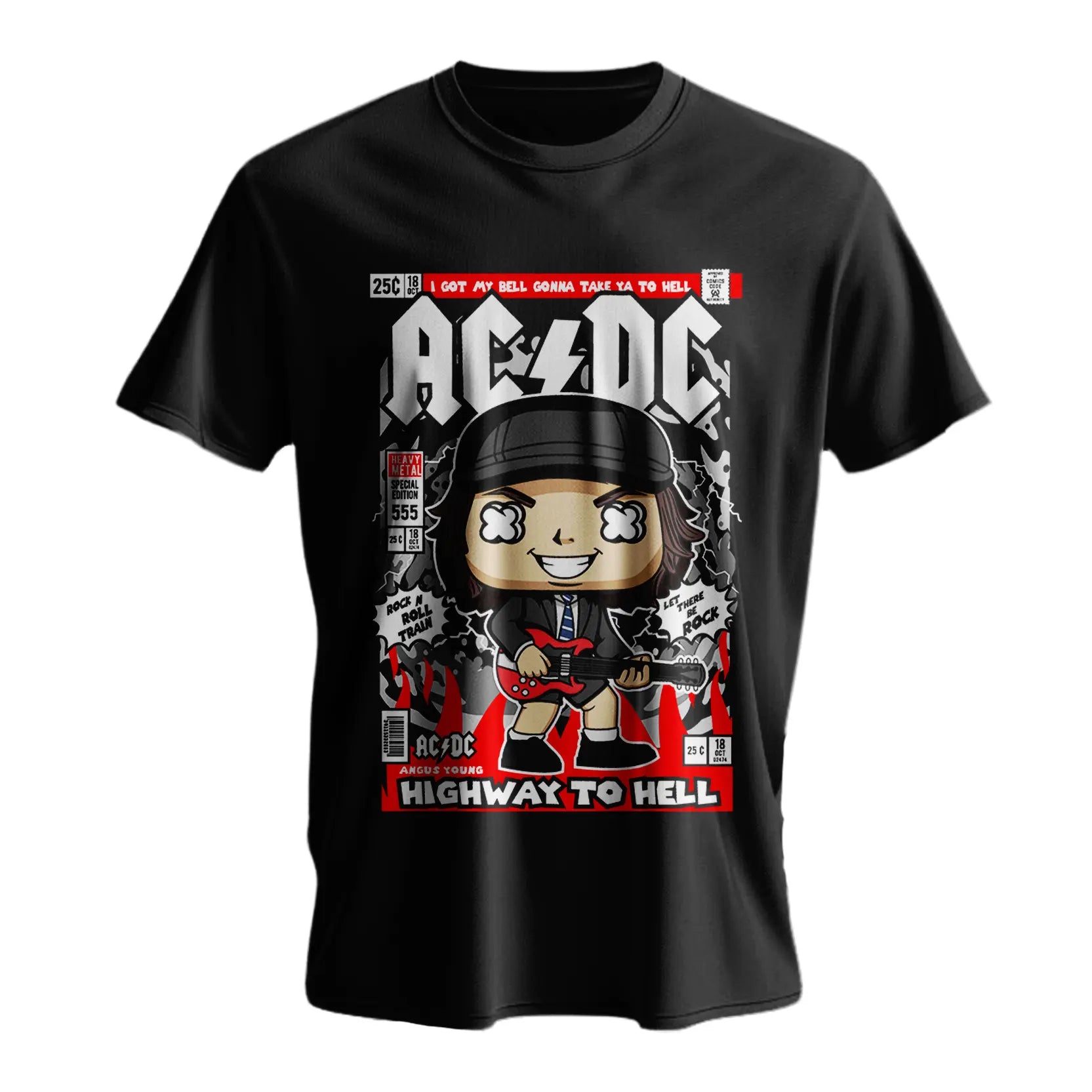 Polera Negra 100% Algodón Negra PN 23