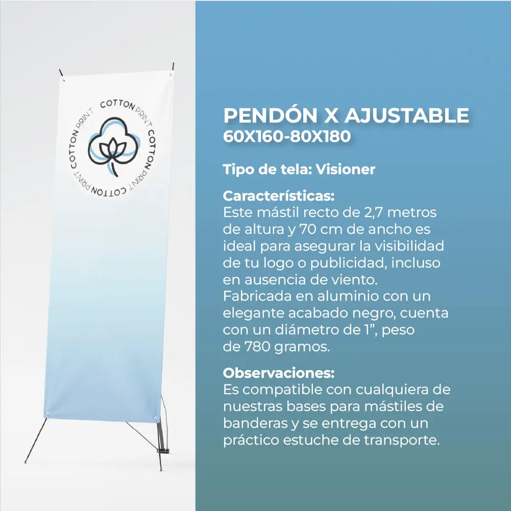 Pendon X Ajustable 80X180