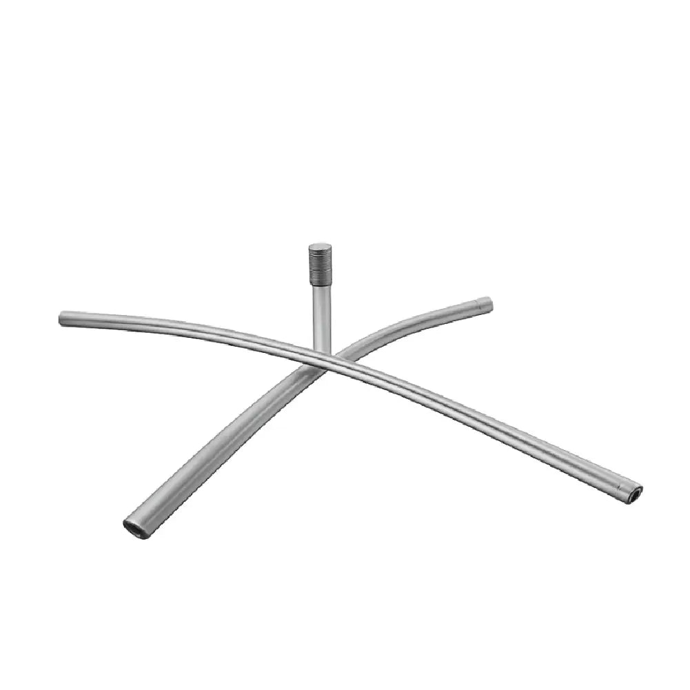 Base Cruz Tubo Gris 80X80 cm
