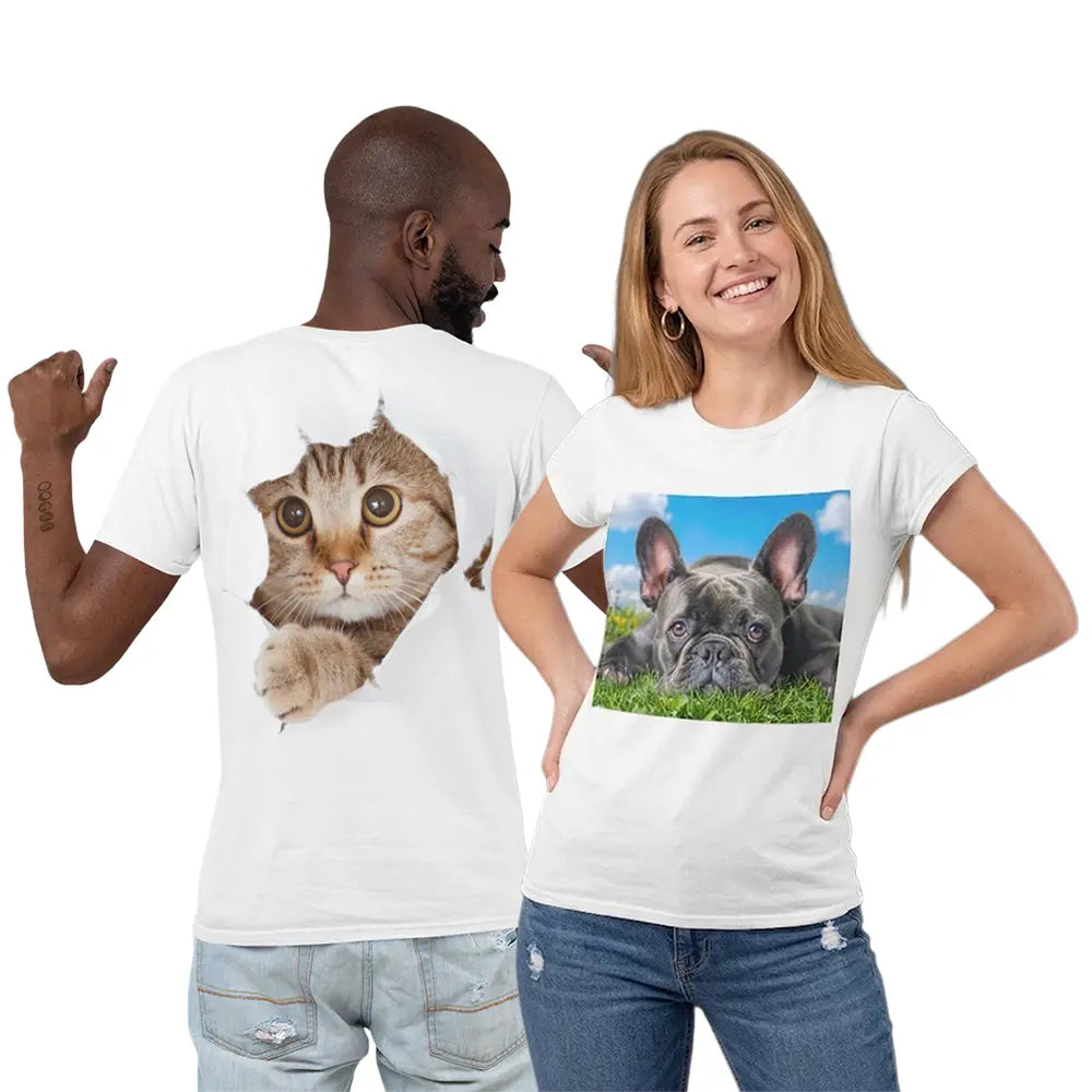 Polera Unisex Blanca de Algodón