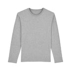 Camiseta Gris Melange de Algodon