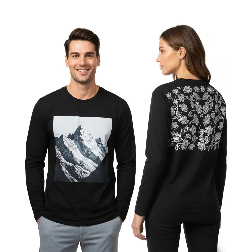 Camiseta Negra de Algodon