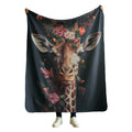 manta sherpa estampado jirafa