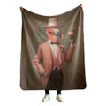 manta sherpa estampado flamenco