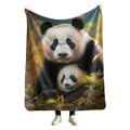 manta sherpa estampada panda