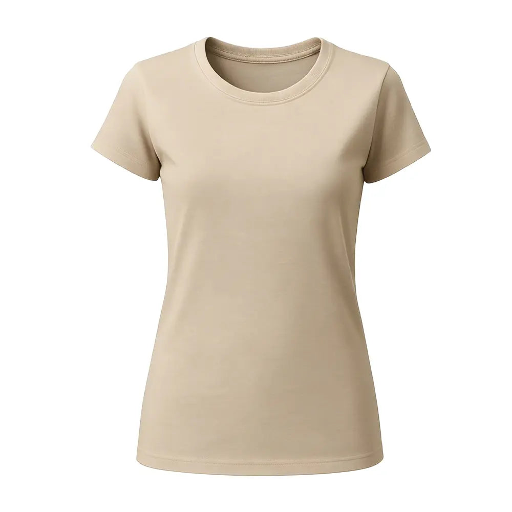 Polera Mujer Crudo de Algodón