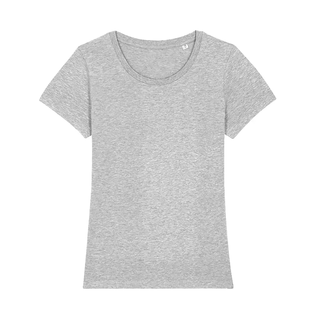 Polera Mujer Gris Melange de Algodón
