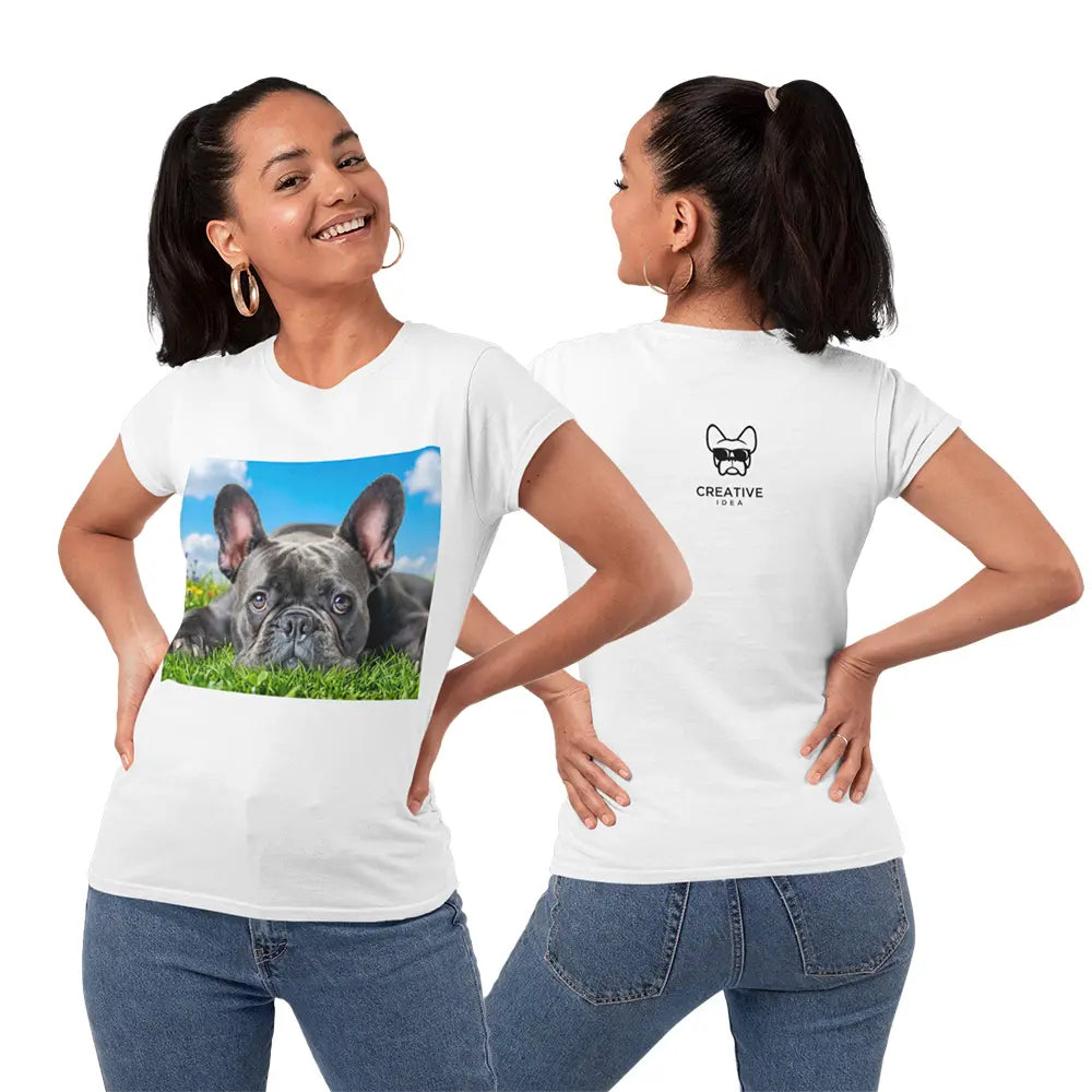 Polera Mujer Blanco de Algodón - S