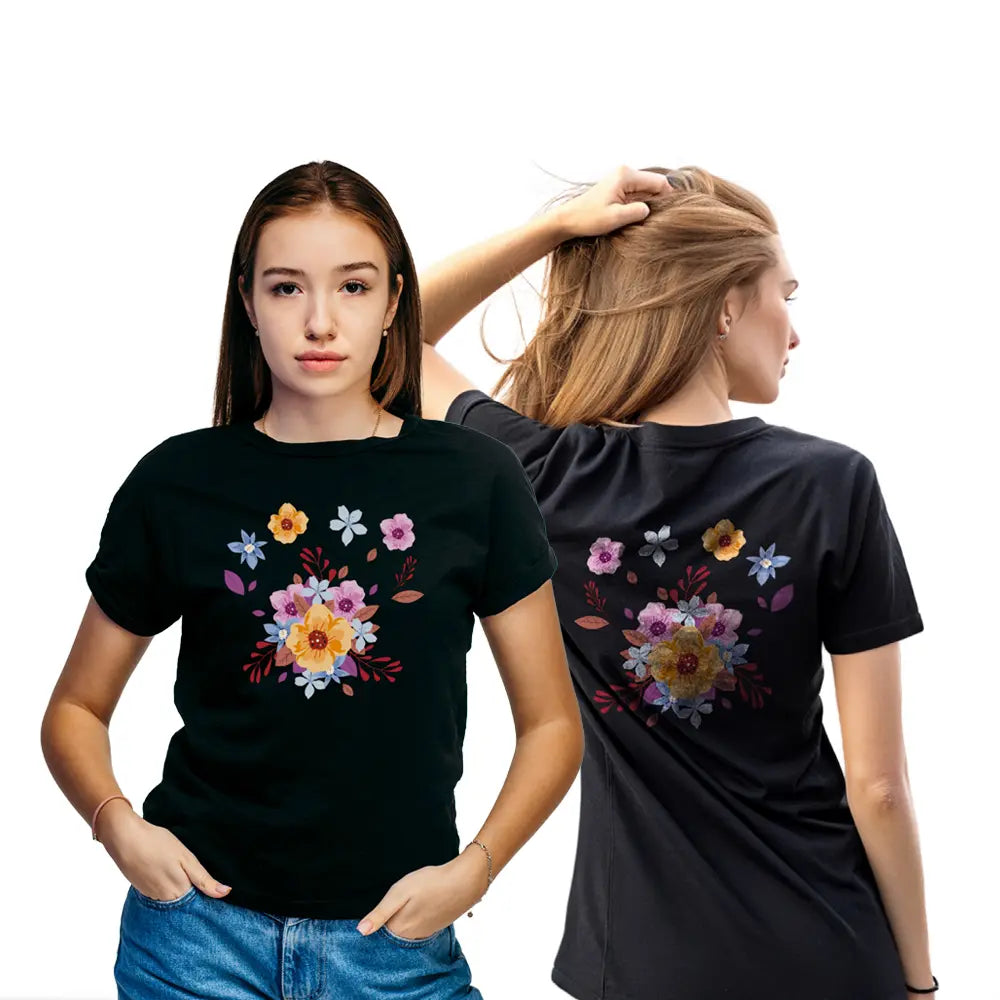 Polera Mujer Negro de Algodón