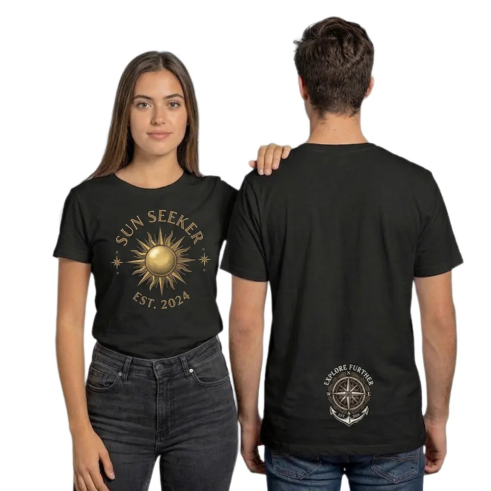 Polera Unisex Negra de Algodón