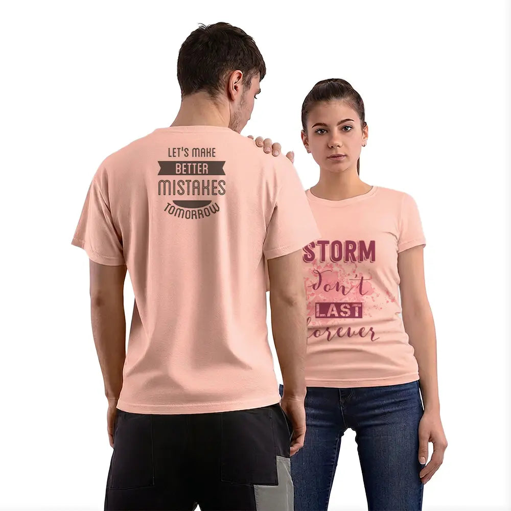 Polera Unisex Rosa de Algodón