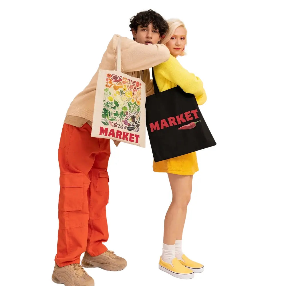 Tote bag Negro de Algodon